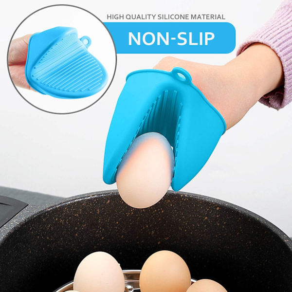 Silikonikäsineet, 4 kpl Silikonikeittiöpotinpidikkeet, Silikonikäsineet