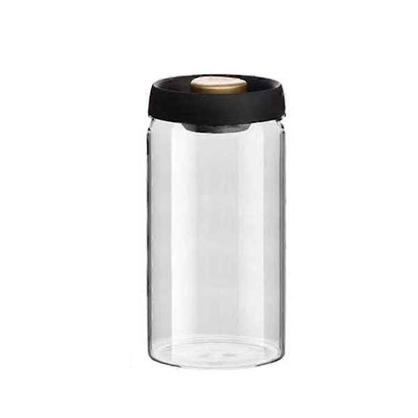 Vakuumforseglet krukke for kaffebønner, lufttett matoppbevaringsbeholder, klare glasskrukker for hjemmet, fuktsikker luftuttrekksbeholder 1800ml