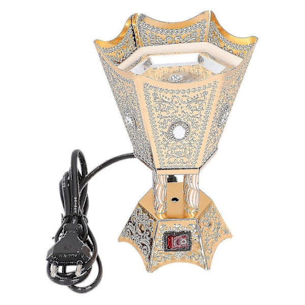 Elektrisk Røgelsebrænder Retro Ornament Røgelsebrænder Metal Håndværk (EU Stik)