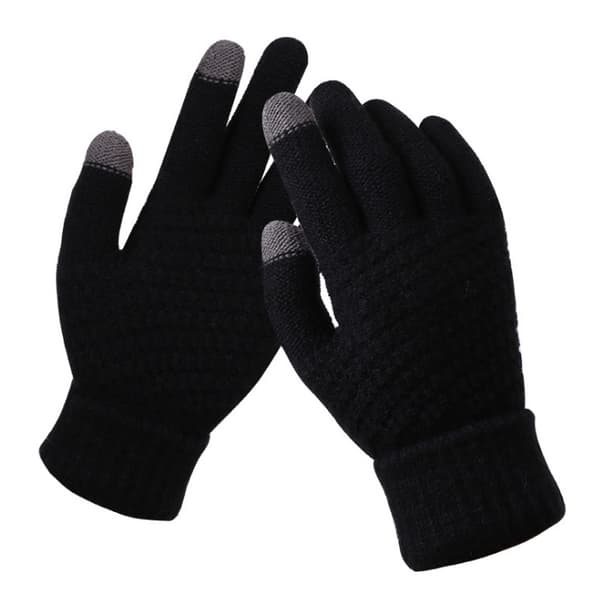 ##/Stickade Vantar Super Mjuka Pekskärm Vantar, Vinter, Unisex##/