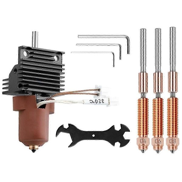 K1 Keramiskt Hotend Kit Snabbt Byte Munstycke K1C Helmetall Integrerad Extruder Hot End för K1 MAX 3D-skrivare