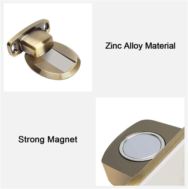 Stærk magnetisk metal dørstopper, dørstopper med 3M base