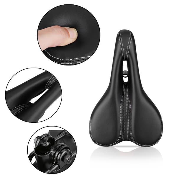 Sykkelsete Gel Komfortabel Ergonomisk Trekking Memory Foam MTB Sykkel