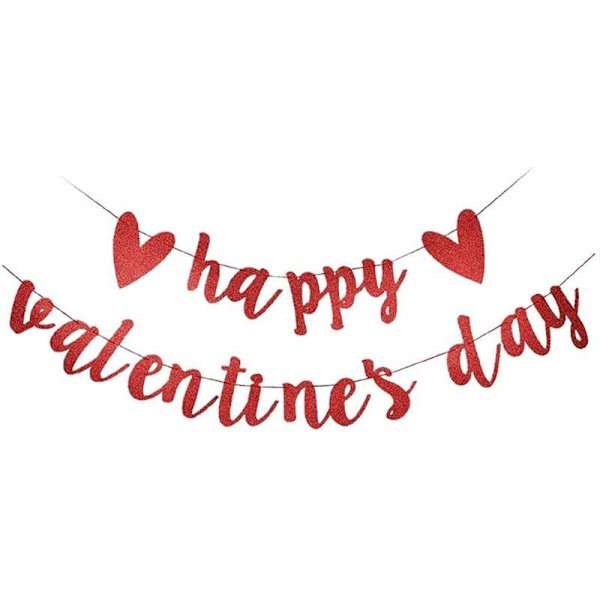 Glædelig Valentinsdag Valentinsdag Bekendtgørelser Sæt af Flag Træk