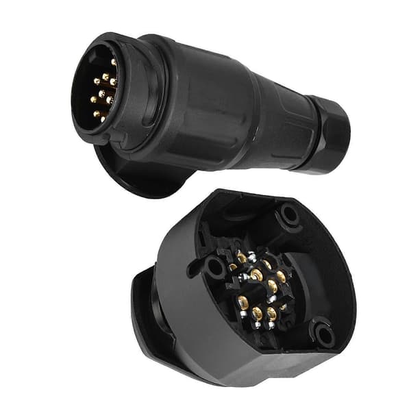 12V 13-pinners tilhengerkontakt adapterbrakett for tilhenger campingvogn sleping tilhengerfeste