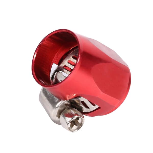 AN6 Slangändar Bränsle Olje Vattenledning Clip Clamp för Bil Röd
