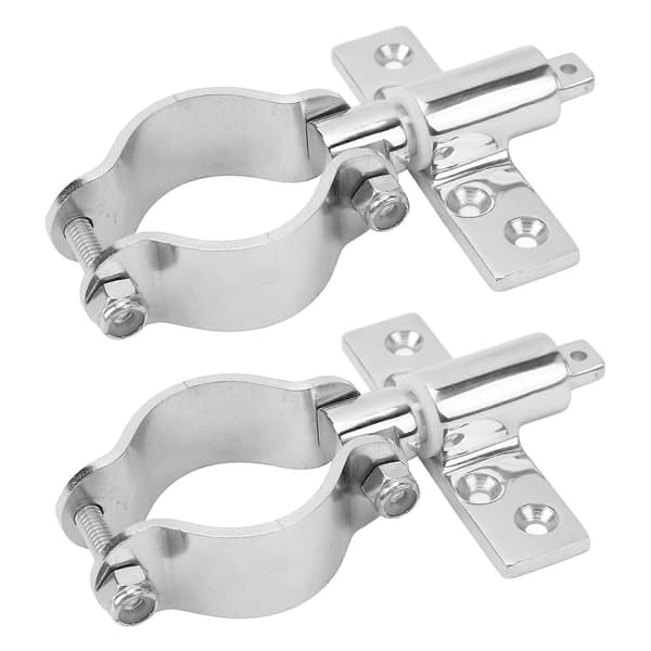 2 st Clamp On Rowlock Socket Rostfritt Stål Hållbar Enkel Installation Sidomonterad Årklyksfäste Årklyksfäste för Båt Yacht