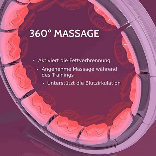 Hula Hoop 21 Sektioner Smart 360° Massage Tælbar Justerbar