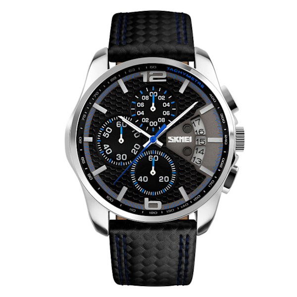##/Quartz ur business mænds ur læderrem quartz ur vandtæt sportsur##/