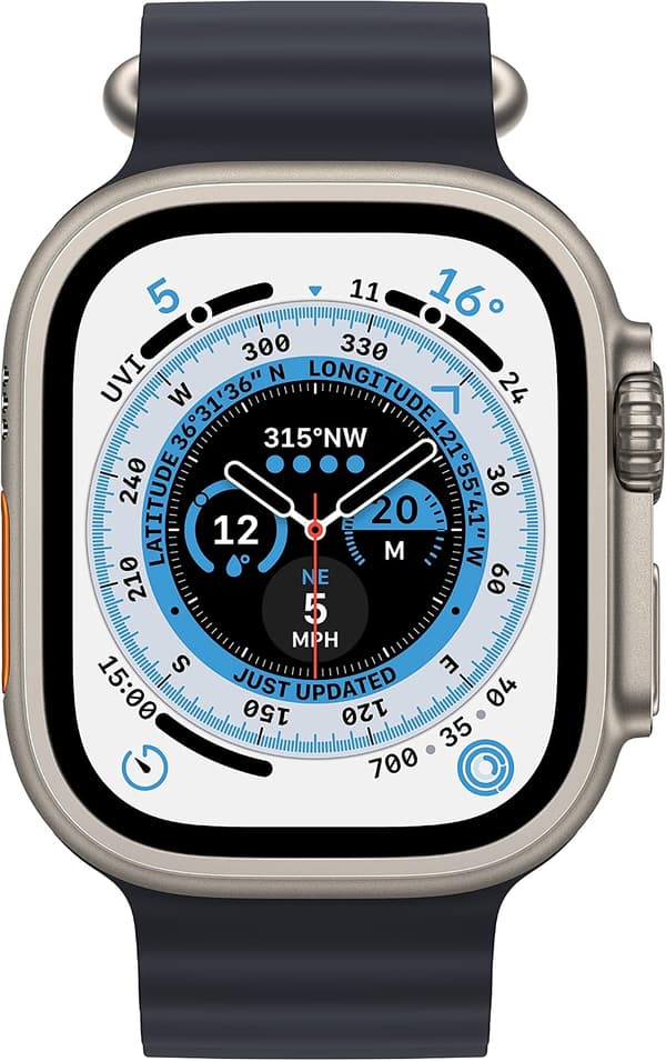 Apple Watch Rem 49mm Midnattsblå Hav