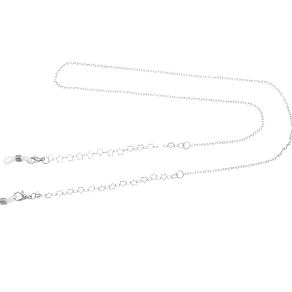 ##/Silver pentagram glaskedja##/