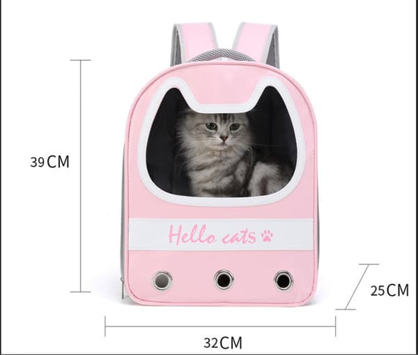 Ryggsekk for små og mellomstore katter, valper og hunder, Space Pet Capsule