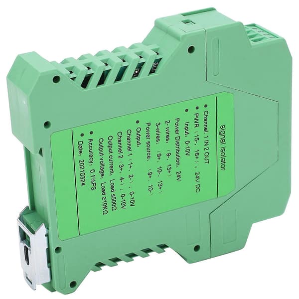 Signal Isolator DC 1 Ingång 2 Utgång Ström Spänning Sändare Skena Montering Conditioner GLG