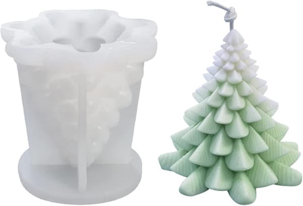 ##/3D Julgransform i Silikon för Jul##/