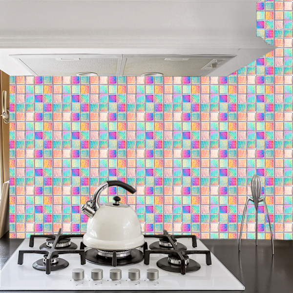 Kakeldekaler mosaik kakeldekaler i ett set om 10