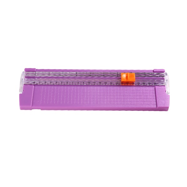 ##/Mini A4 papirklipper, lilla, med sikkerhed, til standard papirklipning##/