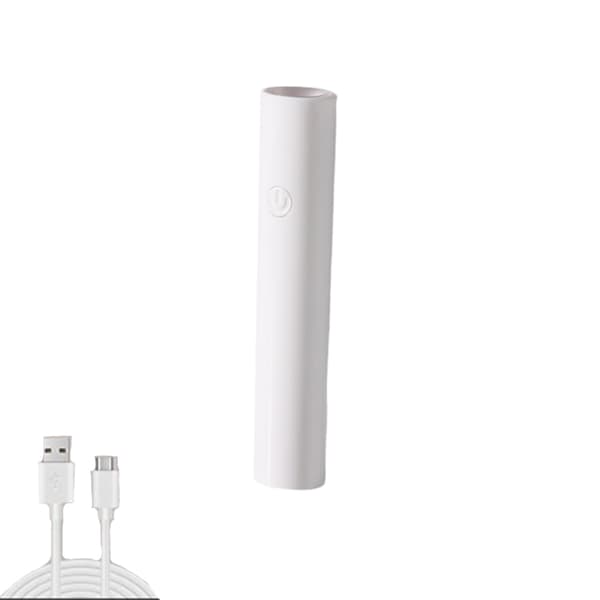 /#/1 st liten bärbar nagelkonstlampa, USB, timer, vit/#/