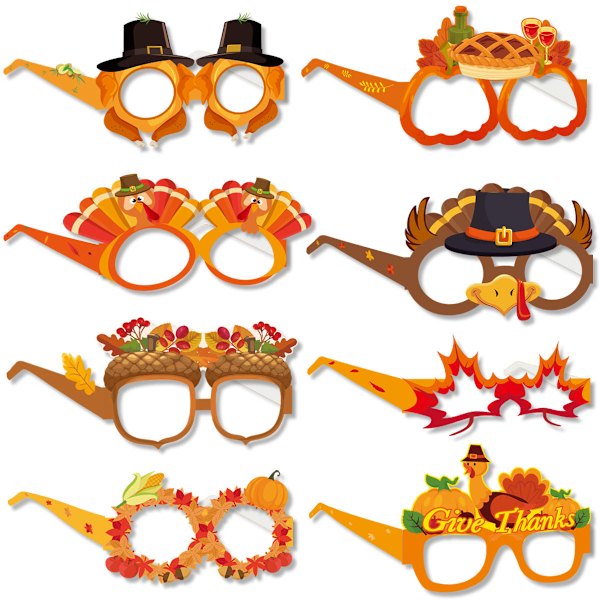 ##/Pappersmuggar för Thanksgiving-festdekorationer Roliga Fotorekvisita##/