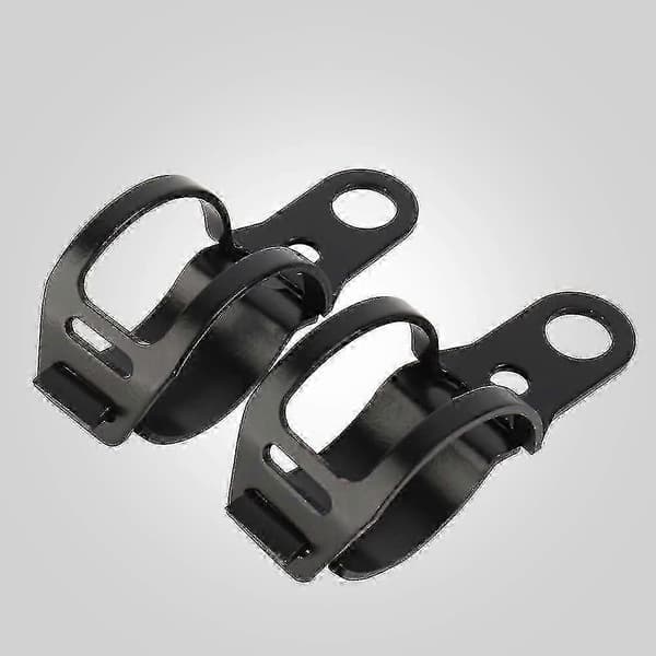 Motorcykel Blinklys Montering Beslag Universal Blinklys Indikator Flytning Gaffel Holder Klip (sort) (2 stk)