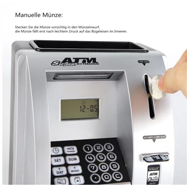 ##/Spargris kreativ spar gris simulering av minibank mini minibank##/