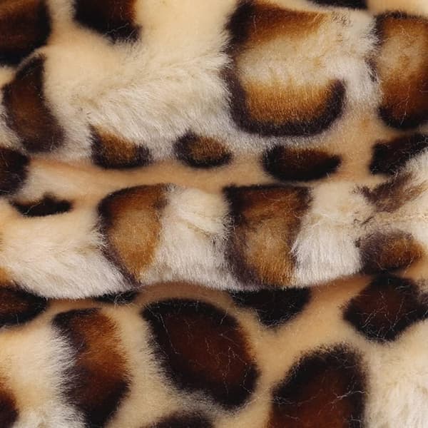 Leopard Print Bilrat Cover, Universal Grå Plys Stee