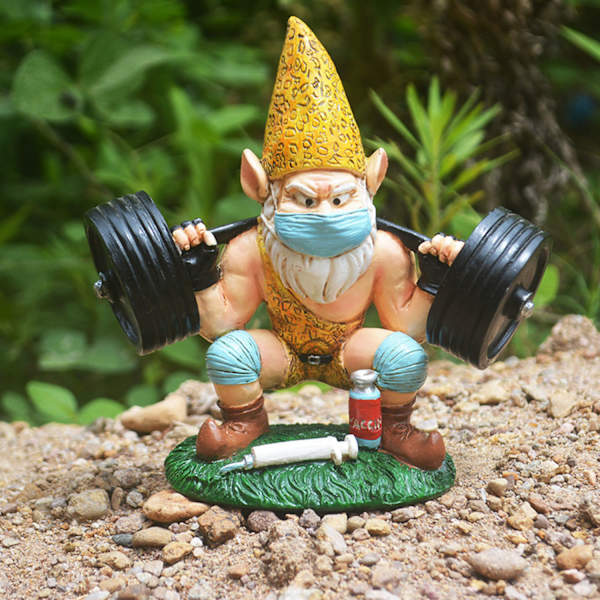 Hage vektløfter nisse figur