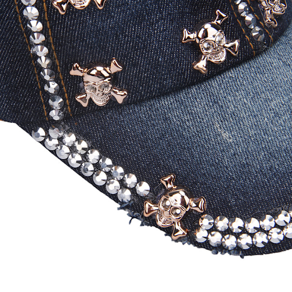 ##/Rhinestone Baseball Cap - Skull, Cowboy Hat in Rhinestones##/