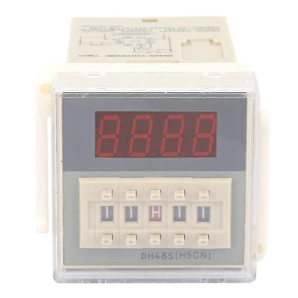 O111ROM DH48S-2ZH LCD Digitalt Tidsrelä Modul 8 Pin Timer Fördröjningsenhet 0.01S-99H99M (24VAC/DC