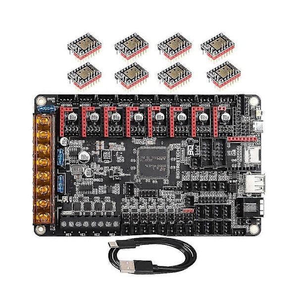 BIGTREETECH BTT Octopus V1.1 Kontrollkort + 8ST*TMC2209 Drivrutiner för 3D-skrivardelar