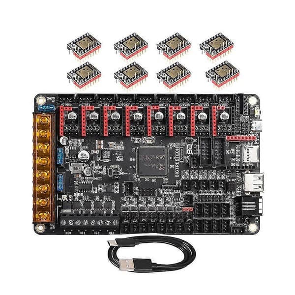 BIGTREETECH BTT Octopus V1.1 -ohjainkortti + 8 kpl TMC2209-ohjainta 3D-tulostimen osaan