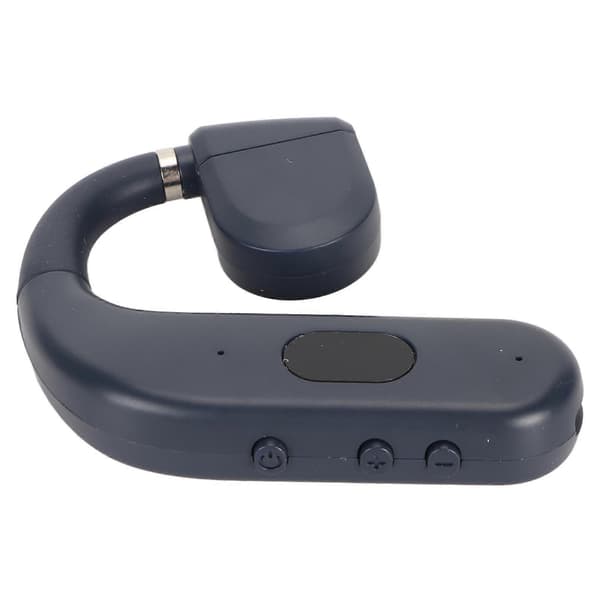 Bluetooth Headset BT 5.3 Støyreduserende HD-samtaler Lang batteritid Enkelt ørepropp for forretninger Sport Spill Blå