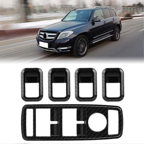 5 st Fönsterbrytare Knapp Trim Skydd för Mercedes Benz A B C E CLA GLA GLK ML GLE Klass W204