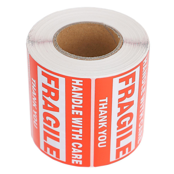 &1 Rulle Fragile Advarsels Stickers Håndter Med Forsigtighed Forsendelses Forsigtighed Sticker Etiketter&