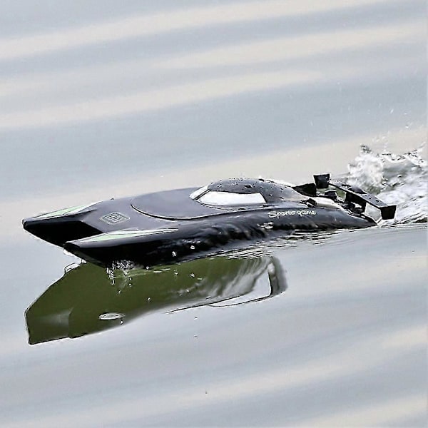 RC Racerbåd til voksne - 2,4 GHz elektronisk RC-båd til børn, sort