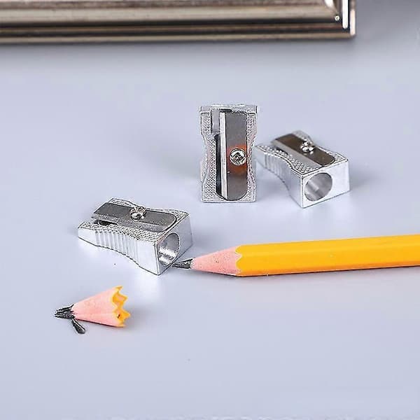 Metall Skolmaterial Skrivmaterial | Pennvässare Skolmaterial - 10st/set Metall - Single port-10pc