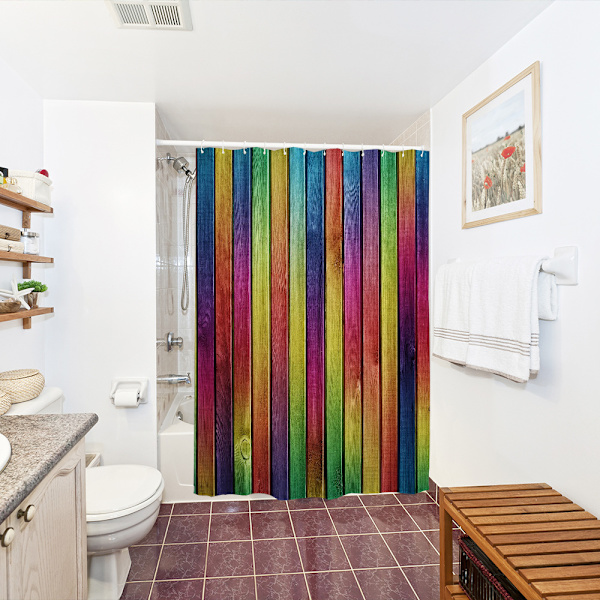 3D-printet vanntett dusjforheng i polyester, 180*180 cm