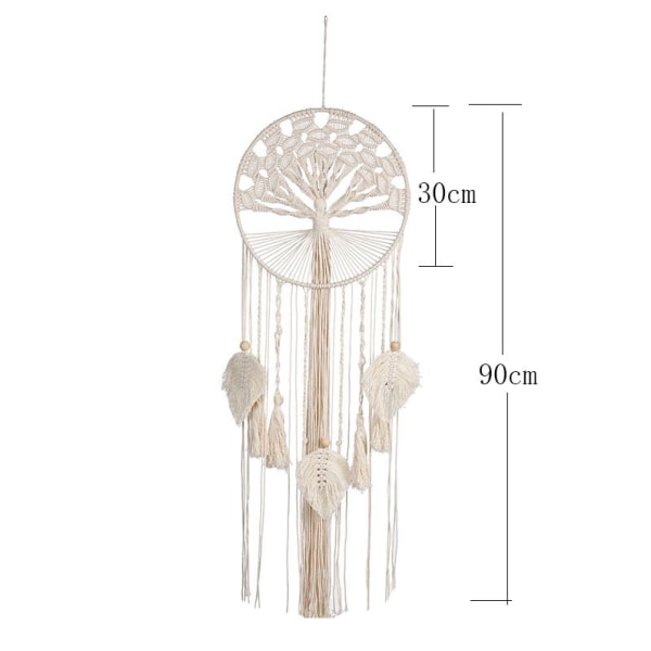 Sunrain Tree Of Life Stor Drömfångare, Väggdekoration