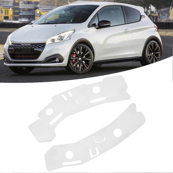 2 stk. frontfangerstøttebrakettsett, bilmodifikasjonstilbehør, passer for Peugeot 208
