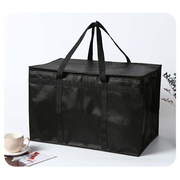 ##/59x38x36cm Stor Isolerende Bag Handlepose Termisk Bag Foldbar Kjølepose Leveringspose for Varme med Kjølefunksjon Kald Varmt Gjenbrukbar Mat##/