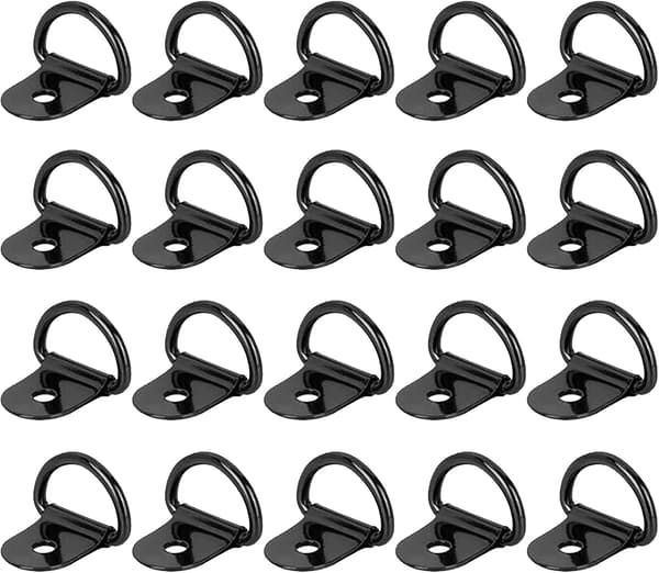 ##/D-Ring Spændebåndsringe 20 stk. Rustfrit Stål Spændebåndsring Lashi##/
