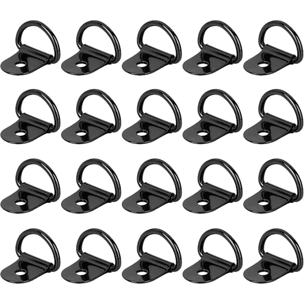 ##/D-Ring Spännringar 20 stycken Rostfritt Stål Spännring Lashi##/