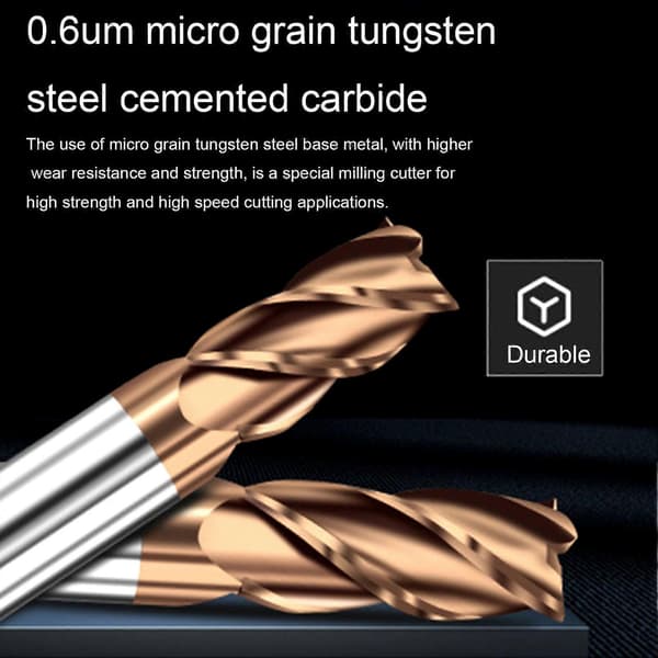 1mm/1.5mm/2mm/2.5mm/3mm/3.5mm/4mm Wolframstål 3-fløyte HRC55 Karbid Endefres 1.5mm