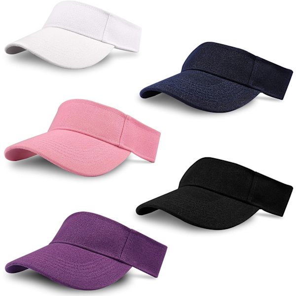 Unisex-lippis (5 kpl) säädettävä tennikseen, golfiin, juoksuun
