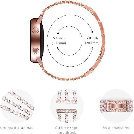 Kompatibel med Samsung Galaxy Watch 4 armband 40mm 44mm, 20mm armband