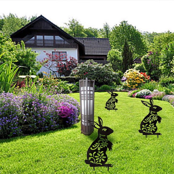 Sorte Akryl Kanin Gulvindsatser 2 stk 13,5*29*0,3cm, Have De