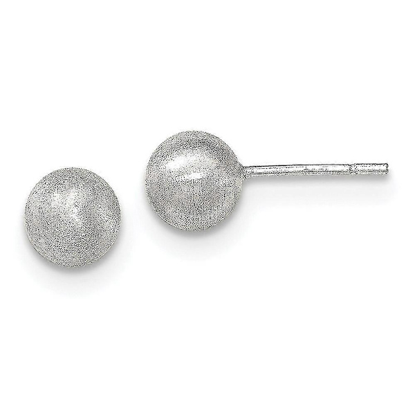925 Sterling Silver Polerade Laserskurna Stiftörhängen Mäter 7x7mm Breda Smyckesgåvor för Kvinnor
