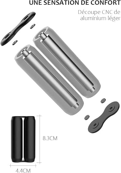 Bærbar Fidget-leke for voksne (svart), håndrulle, Fidget-rulle