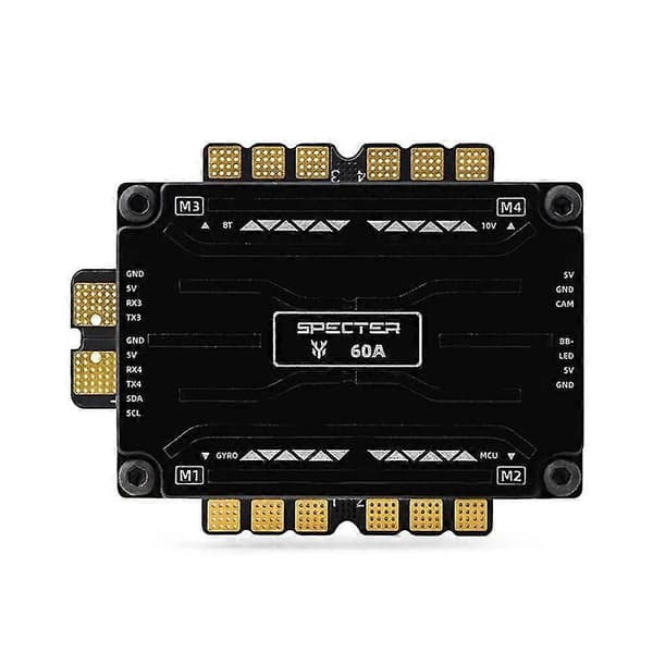 HGLRC SPECTER F760 BOX Integrerad Stack 20x20mm F7 Flygkontroller med 10V 5V BEC AIO 60A BL32 4i1