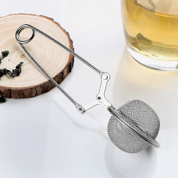 Te-infuser Håndtak Te-kule Sfære Mesh Te-sil Kaffe Urte Krydder Filter Diffuser Kjøkkenredskap