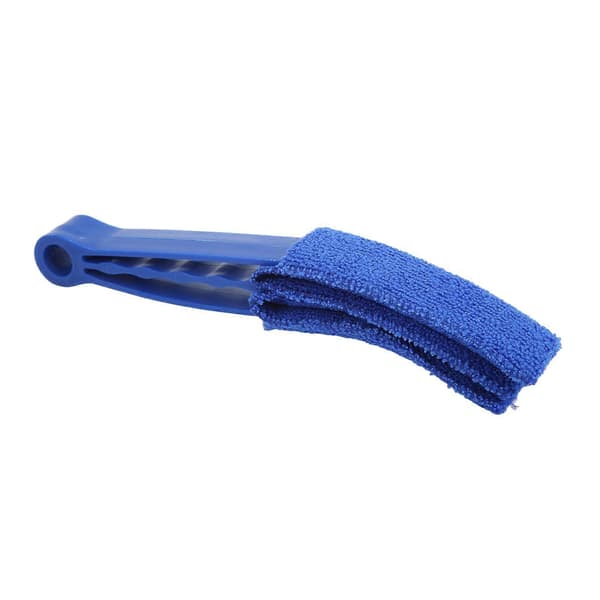 Bil Luftventil Støvkost Multifunktionel Rengørings Mikrofiber Klud Værktøj til Vindue Blade Persienner Skodde Ventilator Blå